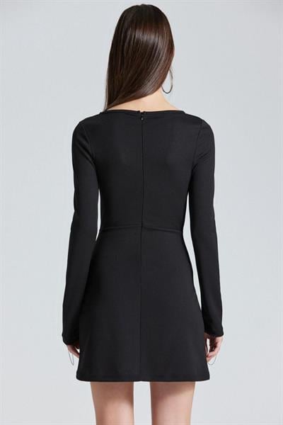 Eva Pencere Detaylı Elbise