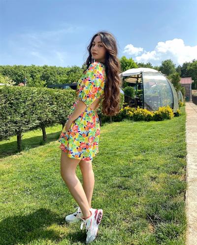 Bel Dekolteli Tinke Elbise