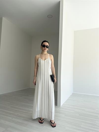 Mssimo Dtti Orj. Dokuma Çizgili Elbise