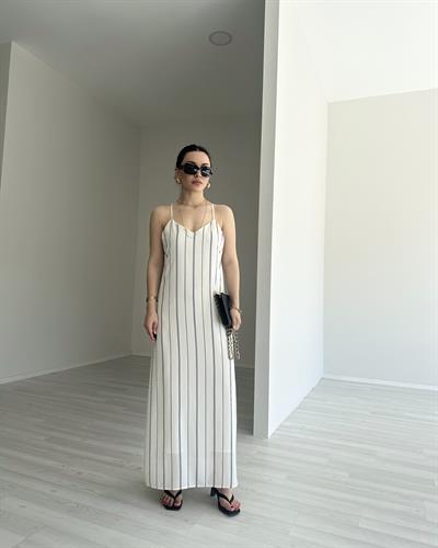 Mssimo Dtti Orj. Dokuma Çizgili Elbise