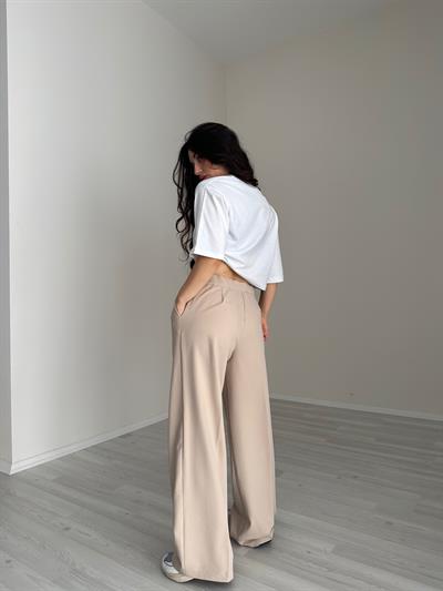 F/ZR Model Boxer Detaylı Bej Pantolon