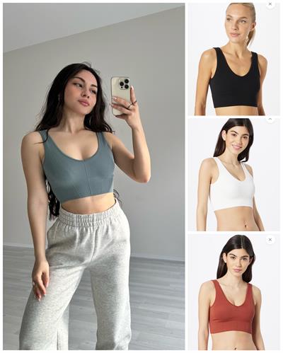 GILLY HICKS Orijinal Bralet Kahve