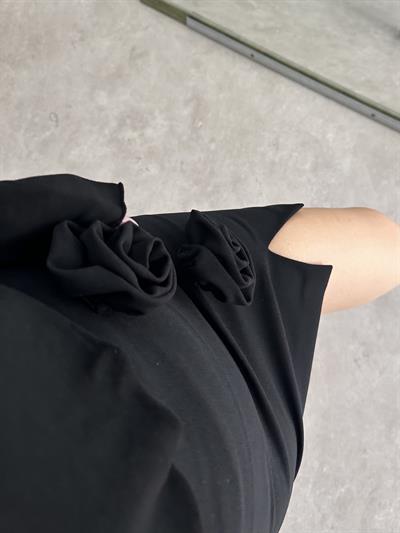 Gül Broşlu Premium Etek