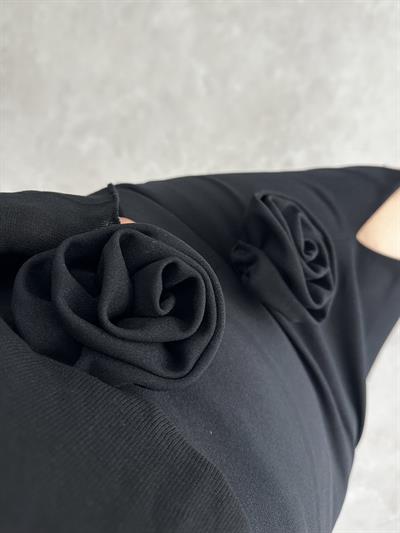 Gül Broşlu Premium Etek