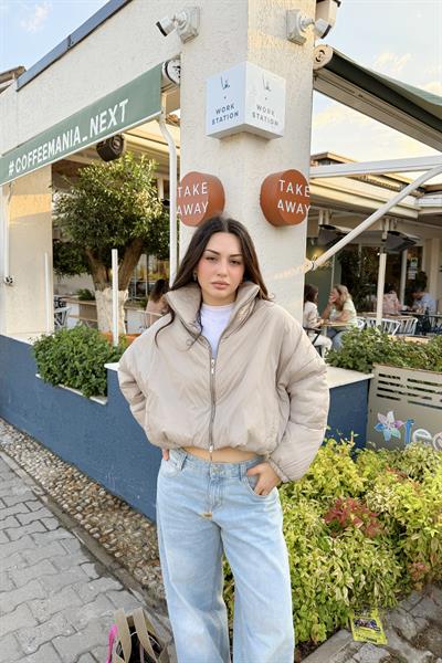 Hafif Dolgulu Şişme Taş Ceket