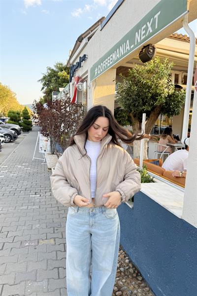 Hafif Dolgulu Şişme Taş Ceket