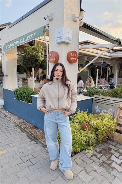 Hafif Dolgulu Şişme Taş Ceket