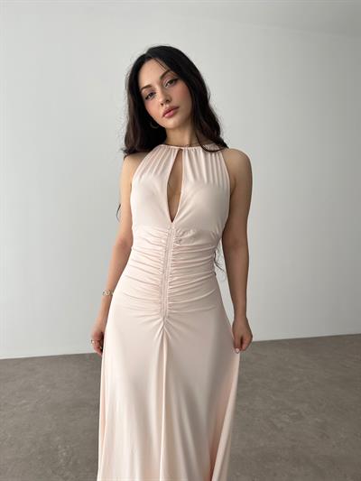 HM Orj. Bağlama Detaylı Midi Elbise