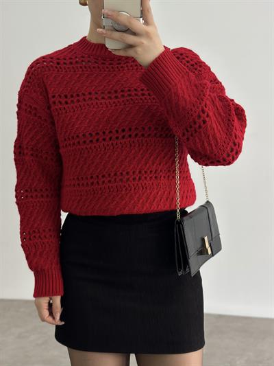 Kadife Cep Detaylı Siyah Etek