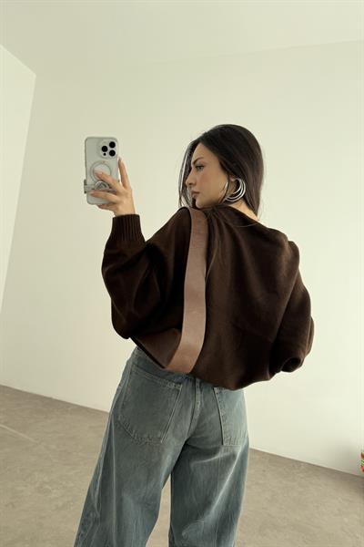 Kahve Salaş Bolero Hırka