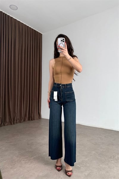 Kare Cepli Straigt Bilek Boy Vintage Jean