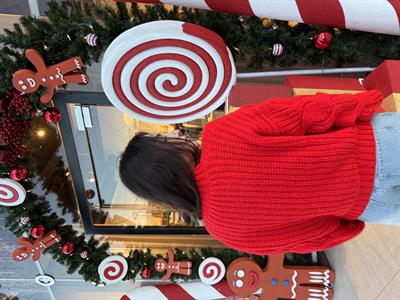 Kırmızı Premium Saç Örgü Kazak