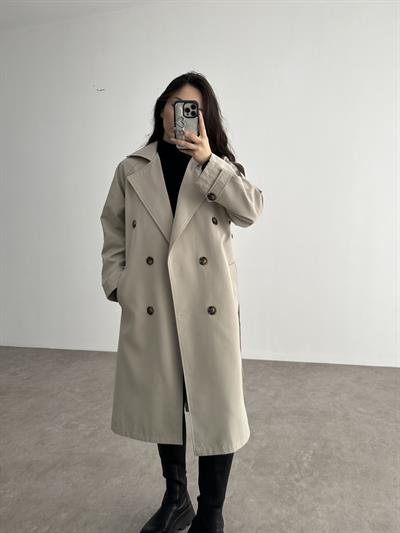 Klasik Kesim Premium Taş Trenç Kot