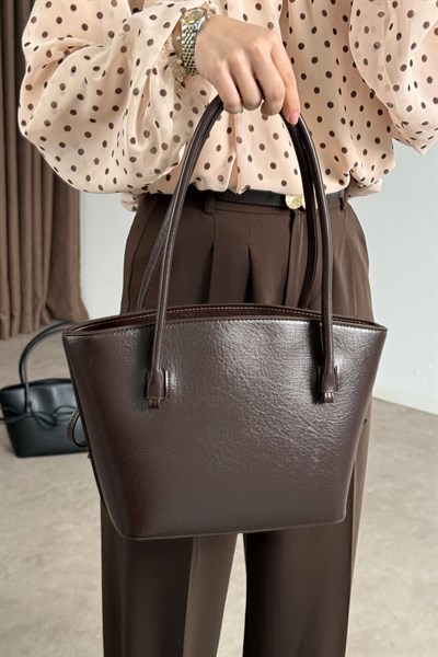 Kurdeleli Çanta Kahve