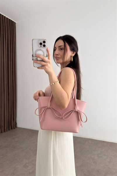 Kurdeleli Çanta Pembe