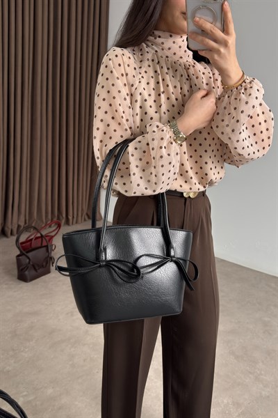 Kurdeleli Çanta Siyah