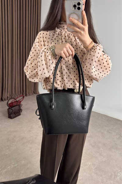 Kurdeleli Çanta Siyah