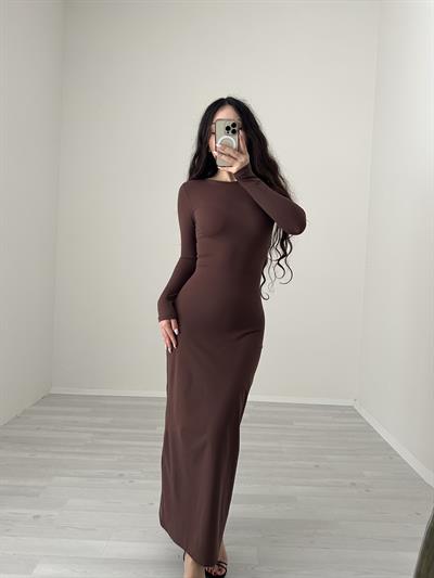 Lady Maksi Kahve Elbise