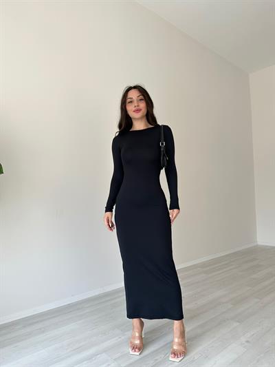 Lady Maksi Siyah Elbise