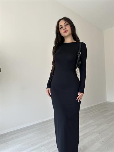 Lady Maksi Siyah Elbise