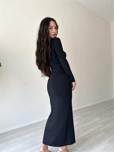Lady Maksi Siyah Elbise