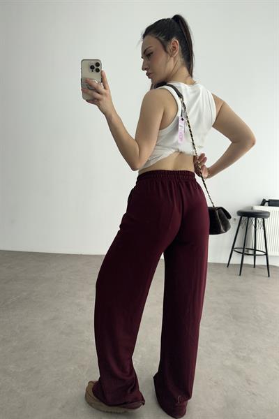 LCST Rahat Kesim Eşofman Altı Bordo