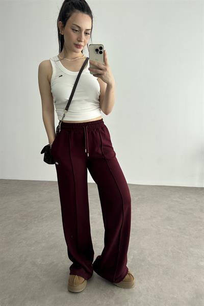 LCST Rahat Kesim Eşofman Altı Bordo