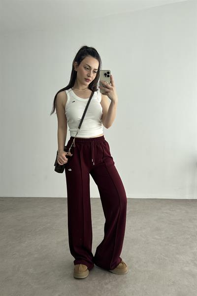 LCST Rahat Kesim Eşofman Altı Bordo