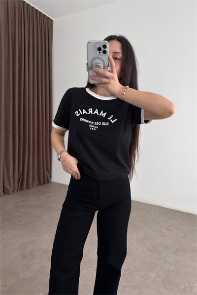 Le Maris Orijinal Siyah Tişört