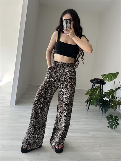 LEO Desenli Dökümlü Pantolon