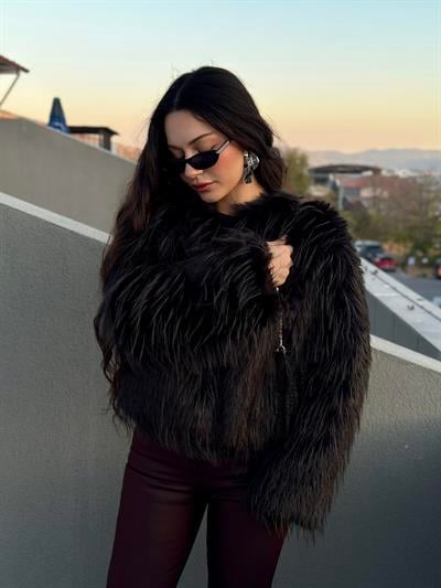 Lüks Kalite Crow Kürk