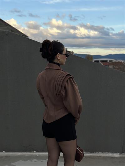 Lüks Seri Özel Tasarım Süet Ceket