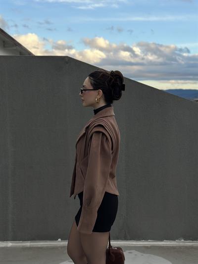 Lüks Seri Özel Tasarım Süet Ceket