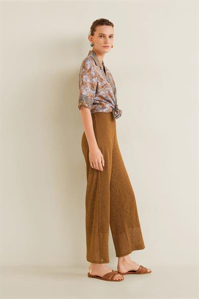 MANGO Düz Kesim Dokuma Pantolon