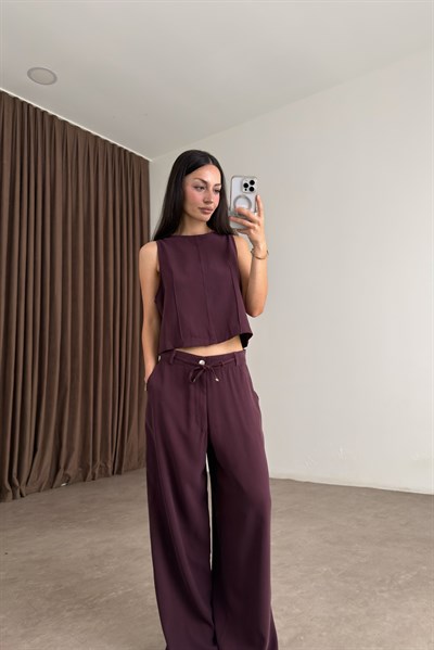 Maren Mürdüm Kolsuz Bluz Pantolon Takım