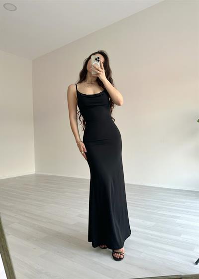 Maria Degaje Yaka Uzun Elbise