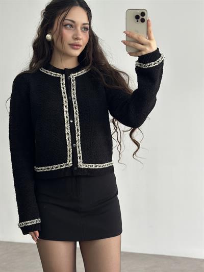 Mng Orj. Siyah Tüvit Hırka