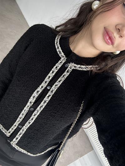 Mng Orj. Siyah Tüvit Hırka