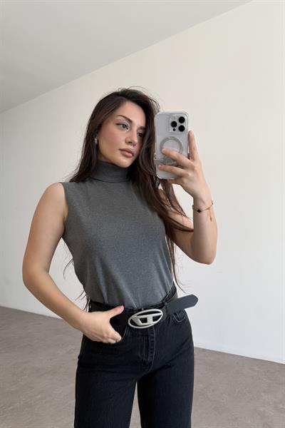 MNG Orj. Balıkçı Yaka Body Gri