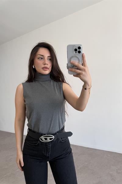 MNG Orj. Balıkçı Yaka Body Gri