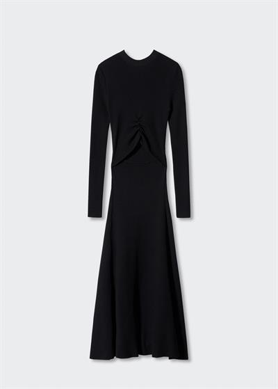 Mng Orj Kaşkorse Pencereli Kloş Elbise