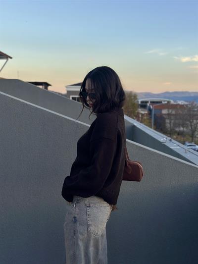 MnG Orj Premium Koyu Kahve Kazak