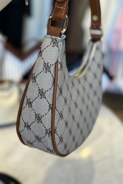 Monogram Desenlı Askılı Çanta