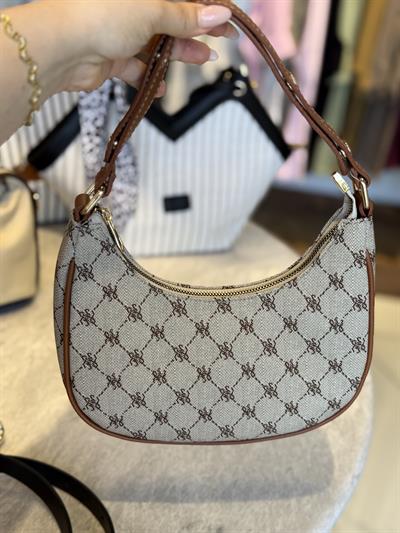 Monogram Desenlı Askılı Çanta
