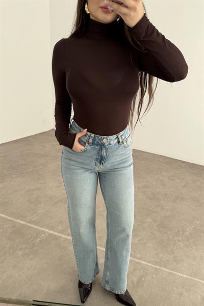 ND Yüksek Belli Comfort Strerch Açık Mavi Jean