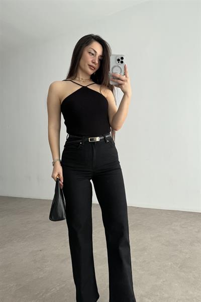 ND Yüksek Belli Comfort Strerch Siyah Jean