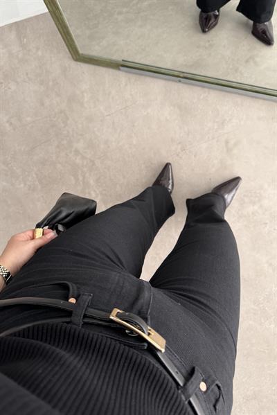 ND Yüksek Belli Comfort Strerch Siyah Jean