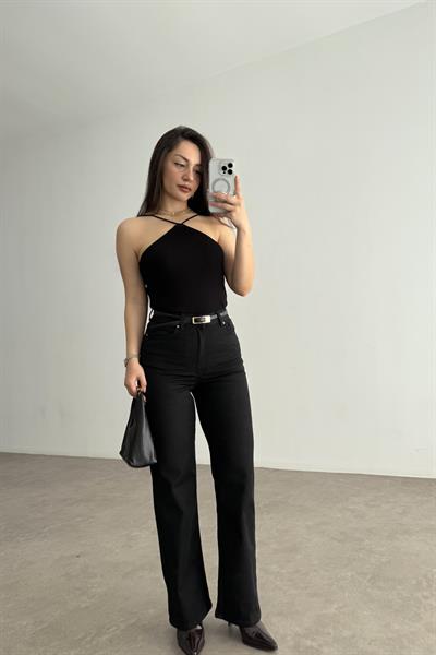 ND Yüksek Belli Comfort Strerch Siyah Jean