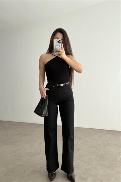 ND Yüksek Belli Comfort Strerch Siyah Jean