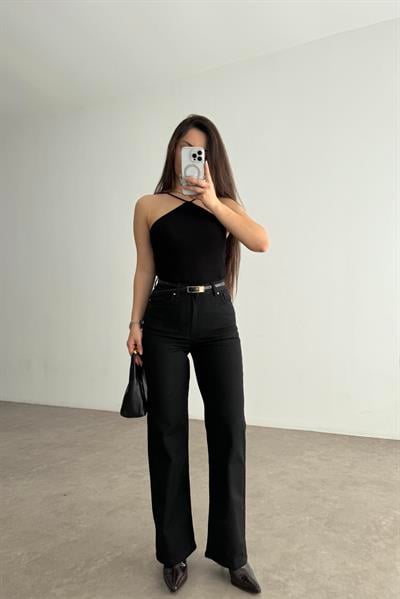 ND Yüksek Belli Comfort Strerch Siyah Jean